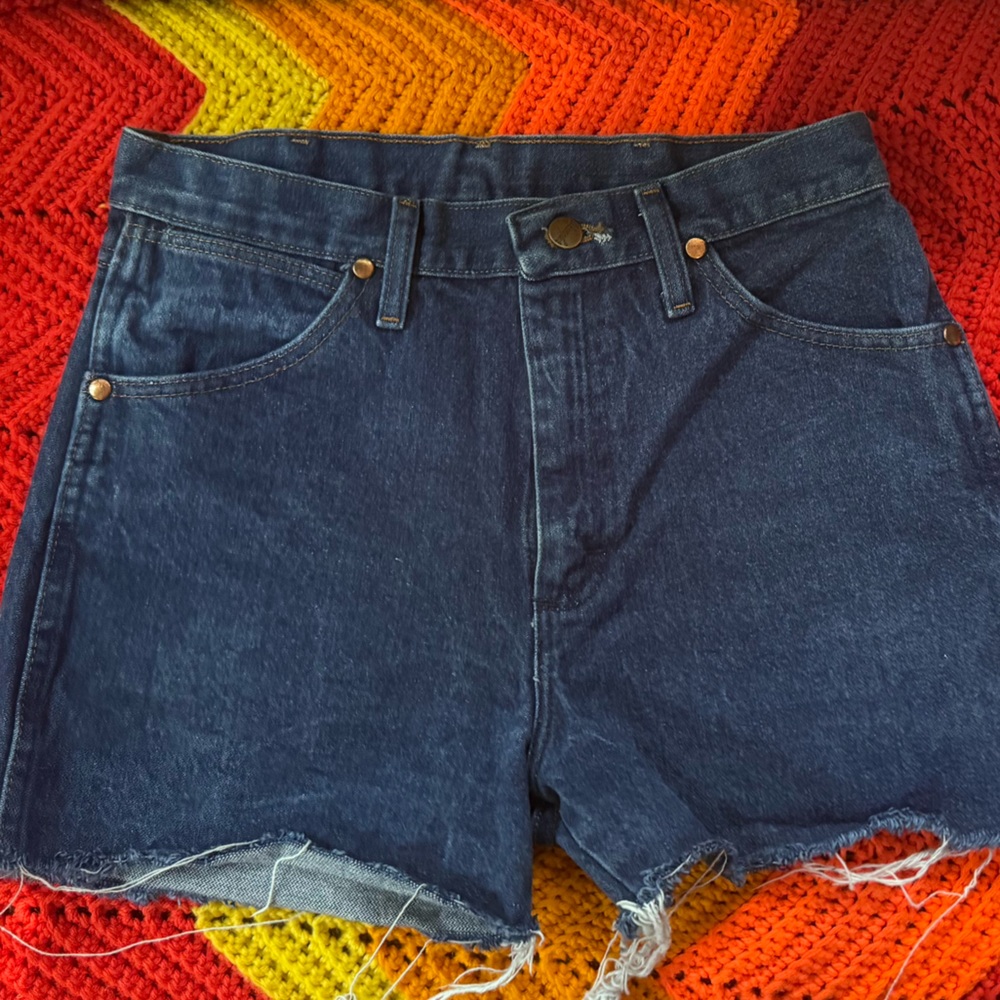 Wrangler Blue Denim Short, 30 waist